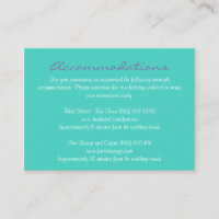 Aqua Purple Insérer Les Cartes D'Accueil Et D'Hébe