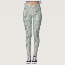 Aqua Renaissance Vine Leggings