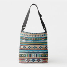 "AQUA" SAC À MAIN AJUSTABLE - Tissage de style mex