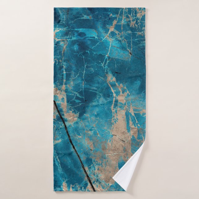 Aqua ton en marbre onyx (Serviette de bain)