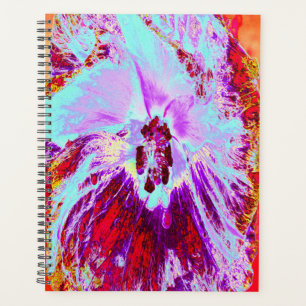 Aqua tropicale Abstraite et fleur d'Hibiscus pourp