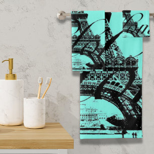 aqua turquoise scripts turquoises Paris Tour Eiffe