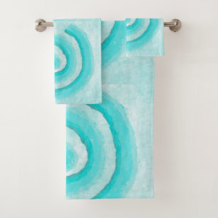 Aqua Turquoise Spirales