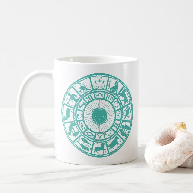 Aqua Zodiac Mug (Avec donut)