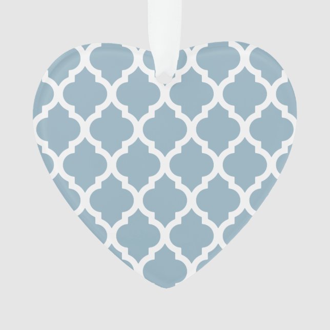 Aquamarine Bleu Trellis Marocain (devant)