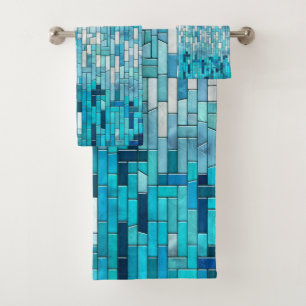 Aquamarine mosaïque Abstraite