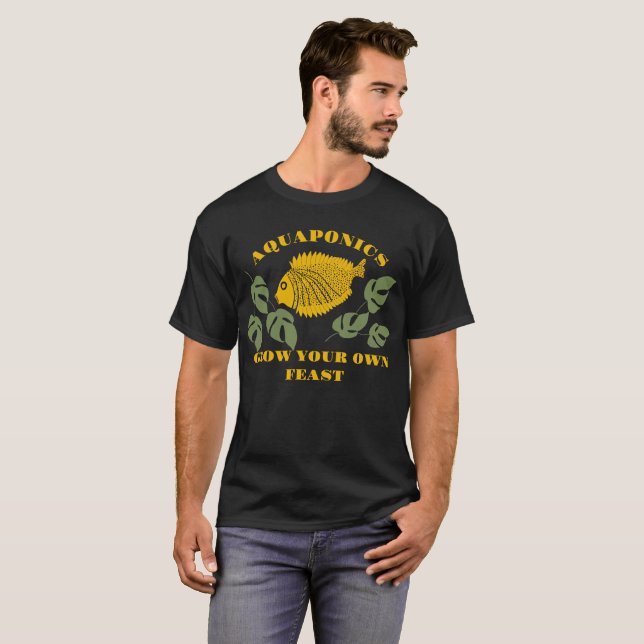 Aquaponics Gagne Ton T-Shirt Fête (Devant entier)