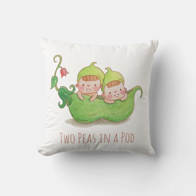 Aquarelle à deux pois dans un Coussin de pépinière (Recto)