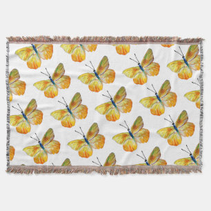 Aquarelle à papillon jaune Lancer la couverture