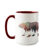 Aquarelle à ressort multicolore Mug à vie sauvage