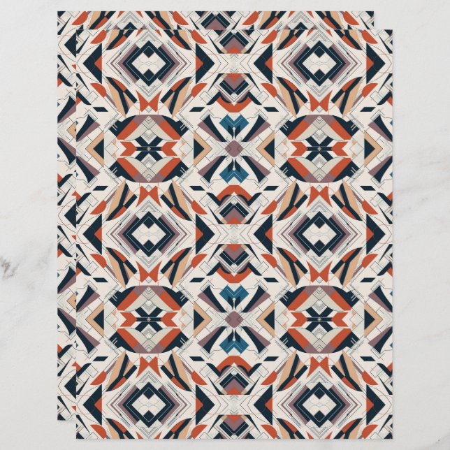 Aquarelle Abstrait 10 papier de la carte mère (Devant / Derrière)