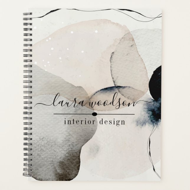 Aquarelle Abstraite du concepteur d'intérieur (Devant)