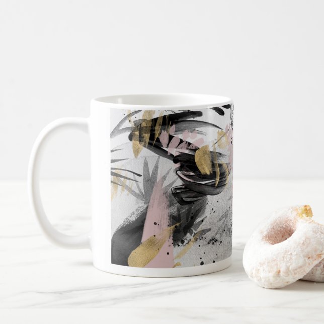 Aquarelle Abstraite II Mug (Avec donut)