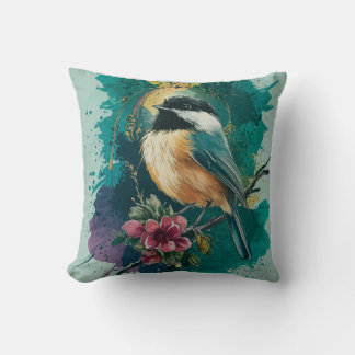 Aquarelle Abstraite oreiller à pouce de poulet