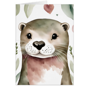 Aquarelle adorable Otter