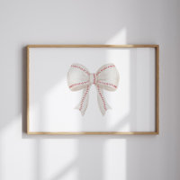 Aquarelle affiche vintage de baseball