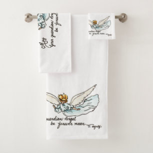 Aquarelle Angel gracieusement près de vous et vous