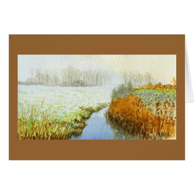 Aquarelle anglaise de marécages (Devant horizontal)