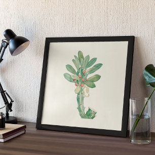Aquarelle Antique Botanique Affiche d'impression