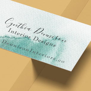 Aquarelle Aqua Wave Carte de visite