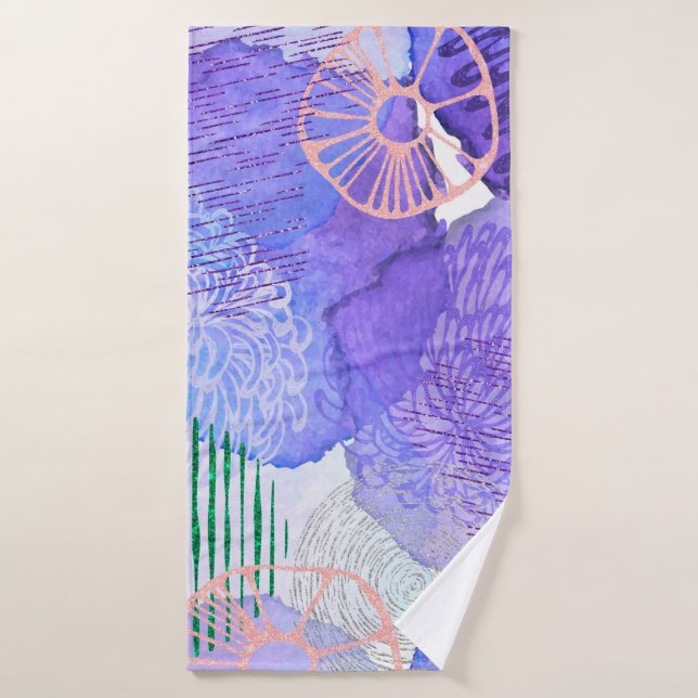 Aquarelle arrière - plan Abstraite (Serviette de bain)