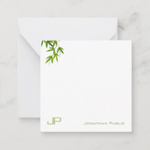 Aquarelle Art Feuille Élégant Modèle Monogramme