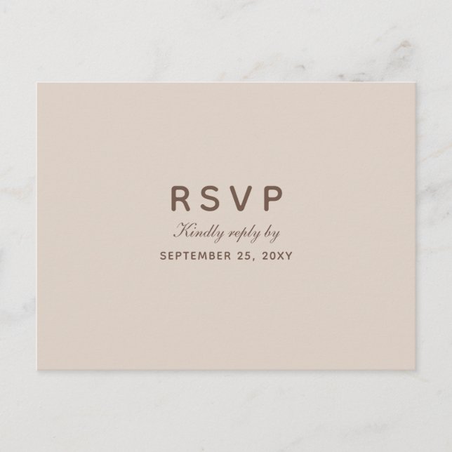 Aquarelle Automne RSVP Carte postale Choix de repa (Devant)