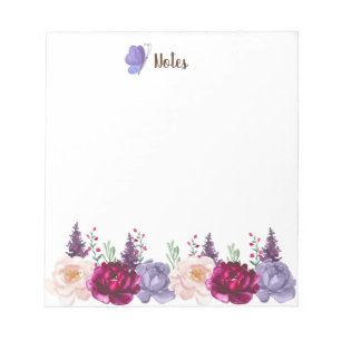 Aquarelle Autonomes Blooms Automne Bloc-notes pers
