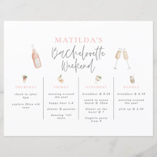 Aquarelle Bachelorette week-end