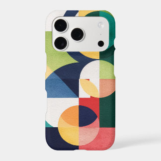 Aquarelle Bauhaus - Boîtier de téléphone vert géom