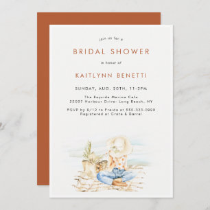 Aquarelle Beachside Bridal Douche Invitation