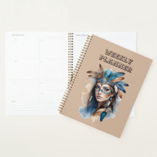 Aquarelle Beauté tribale : Esprit d'art bohème