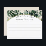Aquarelle beige Vert feuillage Conseil mariage<br><div class="desc">Aquarelle moderne Verdure Conseils et souhaits mariages</div>