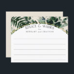 Aquarelle beige Vert feuillage Conseil mariage<br><div class="desc">Aquarelle moderne Verdure Conseils et souhaits mariages</div>
