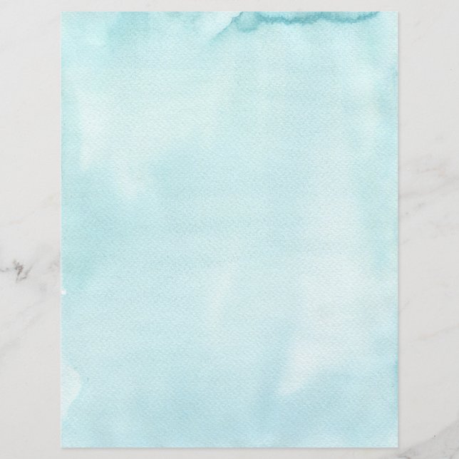 Aquarelle bleu Aqua Papier Peint (Devant)