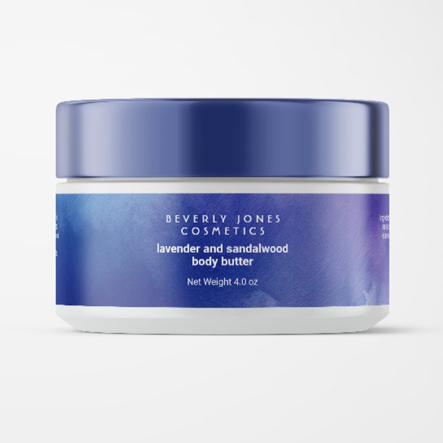 Aquarelle Bleu et pourpre Cosmétiques Étiquette de (Créateur téléchargé)