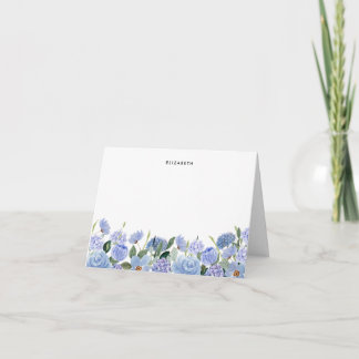 Aquarelle Bleu Lilac Hydrangées Personnalisées