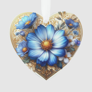 Aquarelle Bleu marguerite