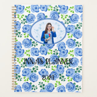 Aquarelle bleu Rose Dream Art Planner