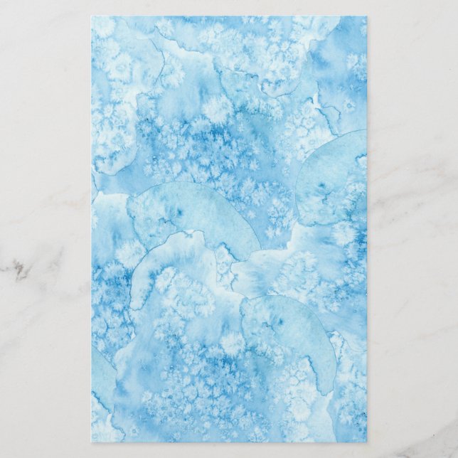 Aquarelle bleu Sea Life Artisan Soap Wrap (Devant)