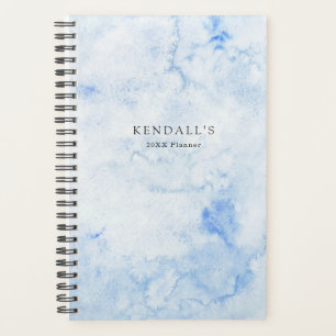Aquarelle Bleue Élégante