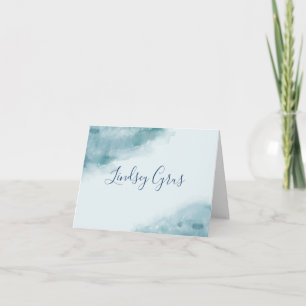 Aquarelle bleue Icy Froid