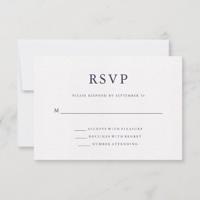 Aquarelle bleue | World Map Wedding RSVP (Devant)