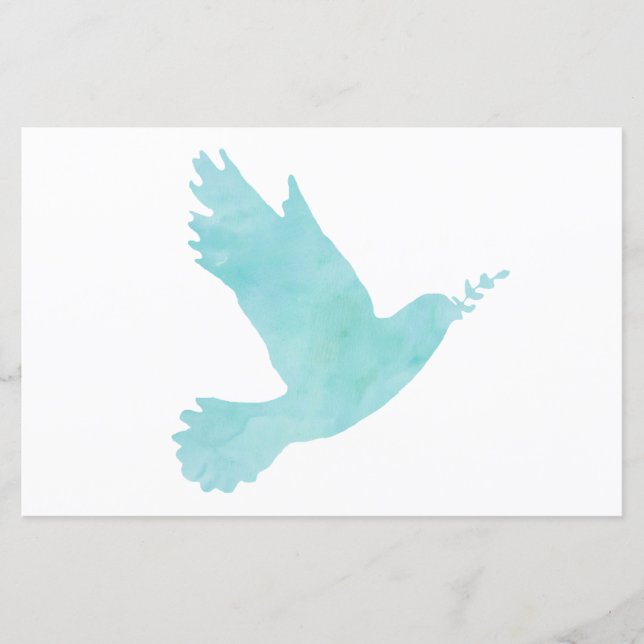 Aquarelle Blue Dove (Devant)