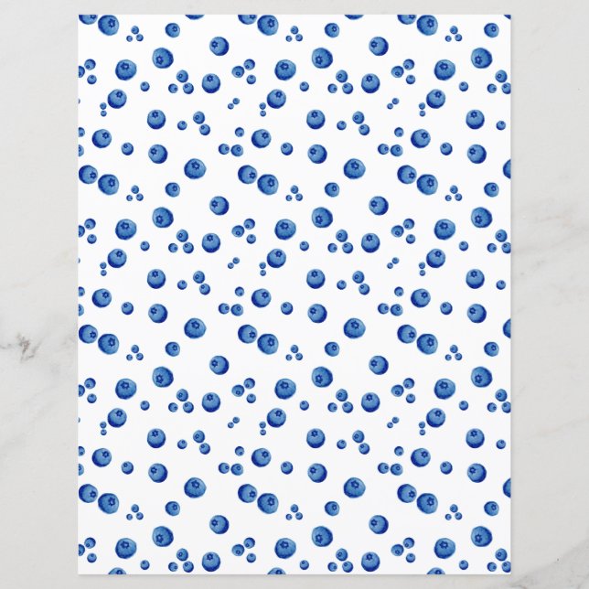 Aquarelle Blueberry blanc (Devant)