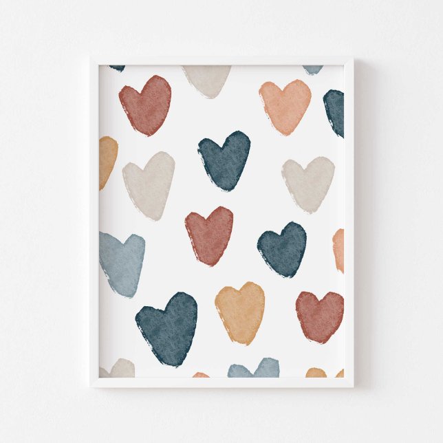 Aquarelle Boho arc-en-ciel affiche (Créateur téléchargé)