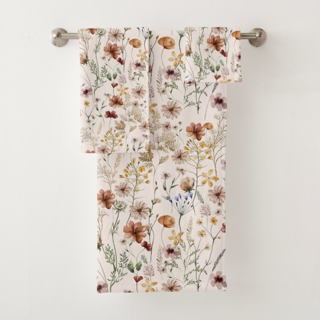 Aquarelle Boho motif floral (En situation)