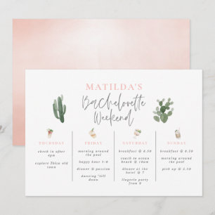 Aquarelle boissons bachelorette week-end itinérair