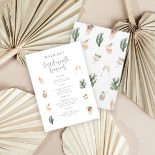 Aquarelle boissons bachelorette week-end itinérair