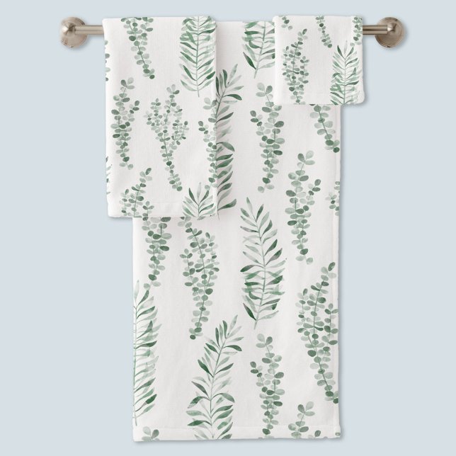 Aquarelle botanique de verdure de feuilles (Créateur téléchargé)
